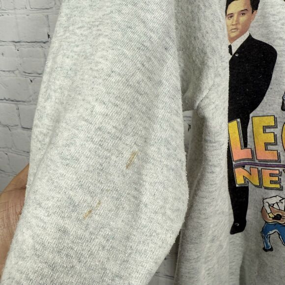 Vintage 90’s Elvis Presley Sweatshirt Men’s XL Legends Never Die Collectible Y2K - Picture 11 of 13
